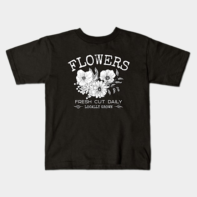 Farmer's Market Fresh Flower Kids T-Shirt by Mountain Morning Graphics